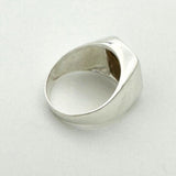 خاتم فضة بحجر عين النمر للرجال