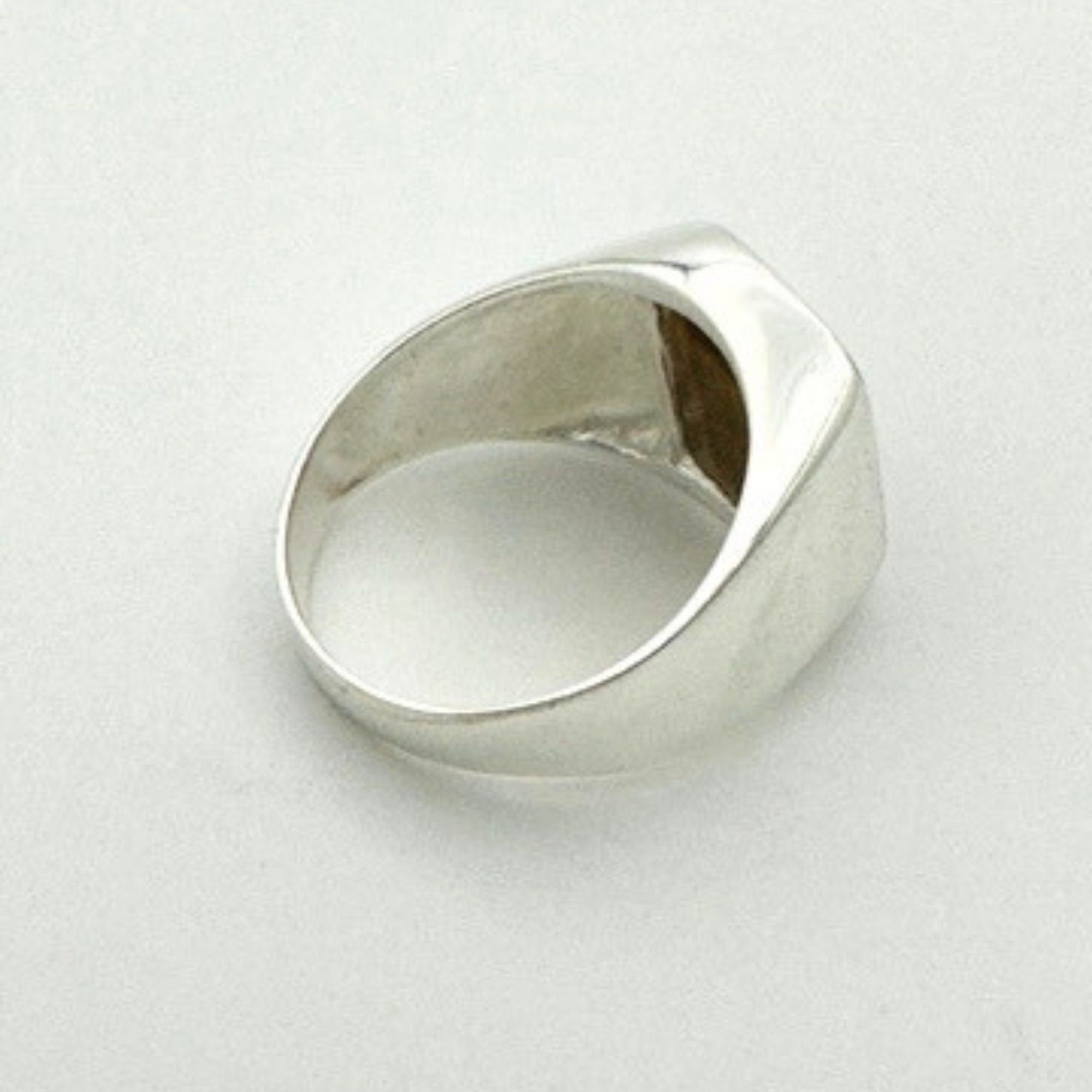 خاتم فضة بحجر عين النمر للرجال