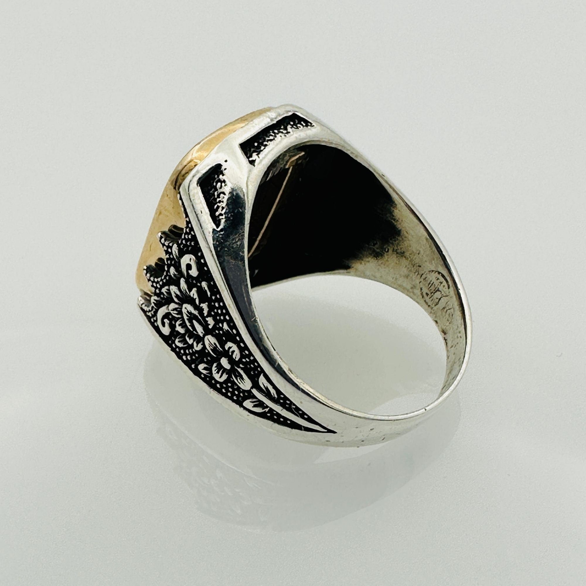 Men's Natural Black Onyx Gemstone Ring