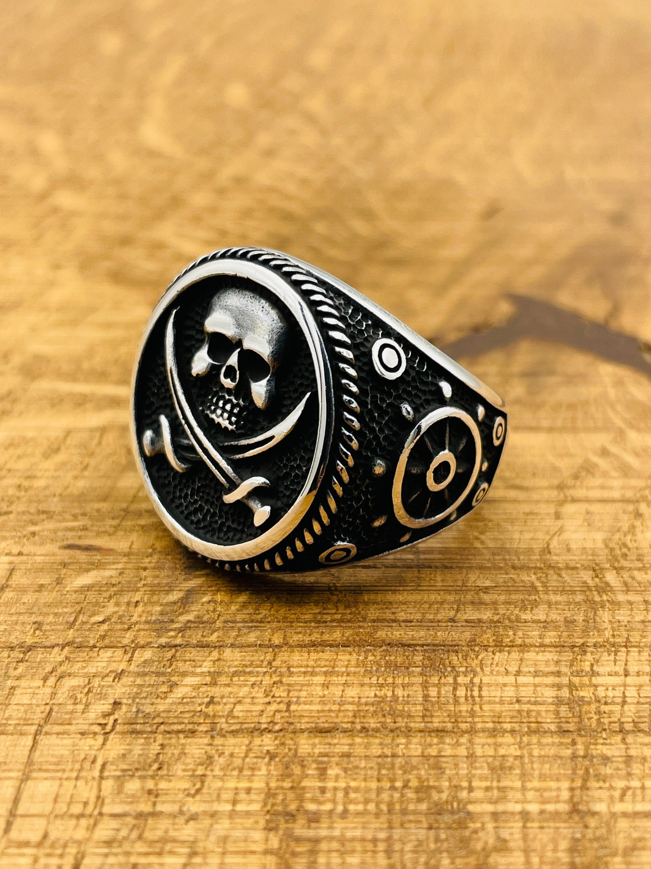 Pirate Skull Silver Ring