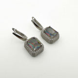 Exquisite Turkish Handmade Mystic Topaz 925 Sterling Silver Jewelry Set