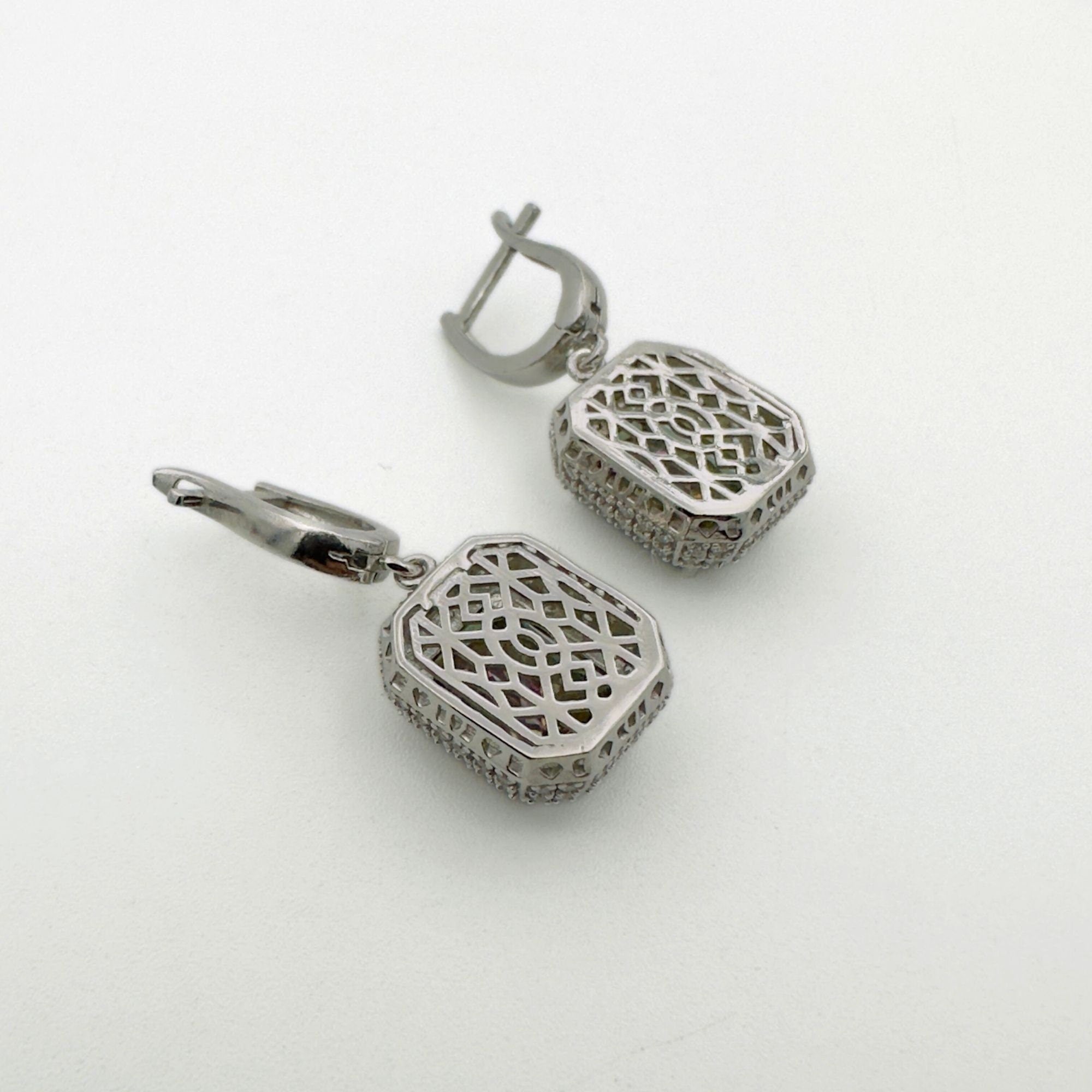 Exquisite Turkish Handmade Mystic Topaz 925 Sterling Silver Jewelry Set