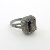 Exquisite Turkish Handmade Mystic Topaz 925 Sterling Silver Jewelry Set