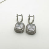 Handgemaakte Turkse 925 Sterling Zilver Witte Zirkoon Dames Sieradenset | Geschenkdoos Inbegrepen