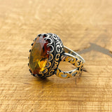 Exquisite Ottoman Zultanite Men's Ring | Color-Changing 925 Sterling Silver Gemstone Jewelry | Unique Gift for Him