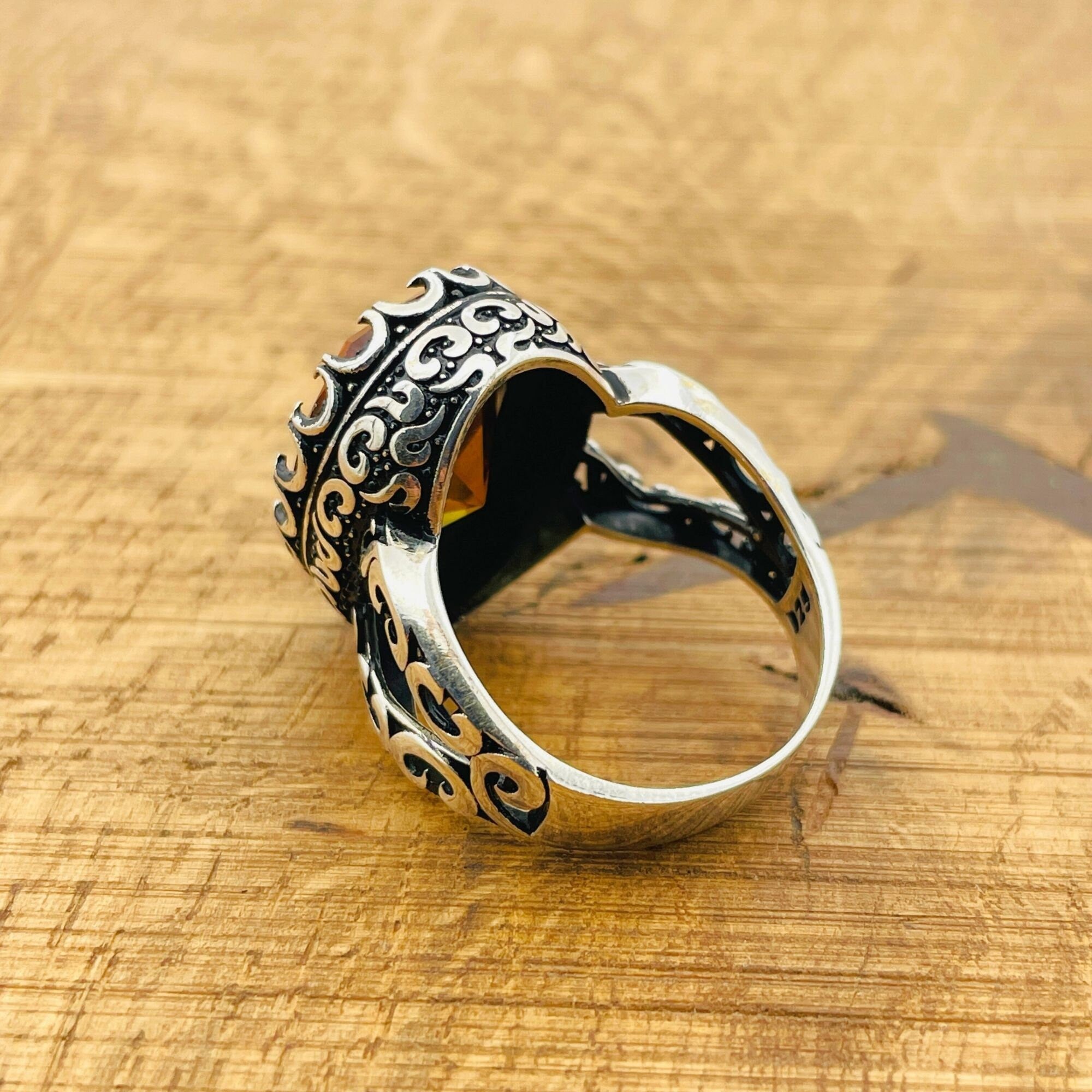 Exquisite Ottoman Zultanite Men's Ring | Color-Changing 925 Sterling Silver Gemstone Jewelry | Unique Gift for Him