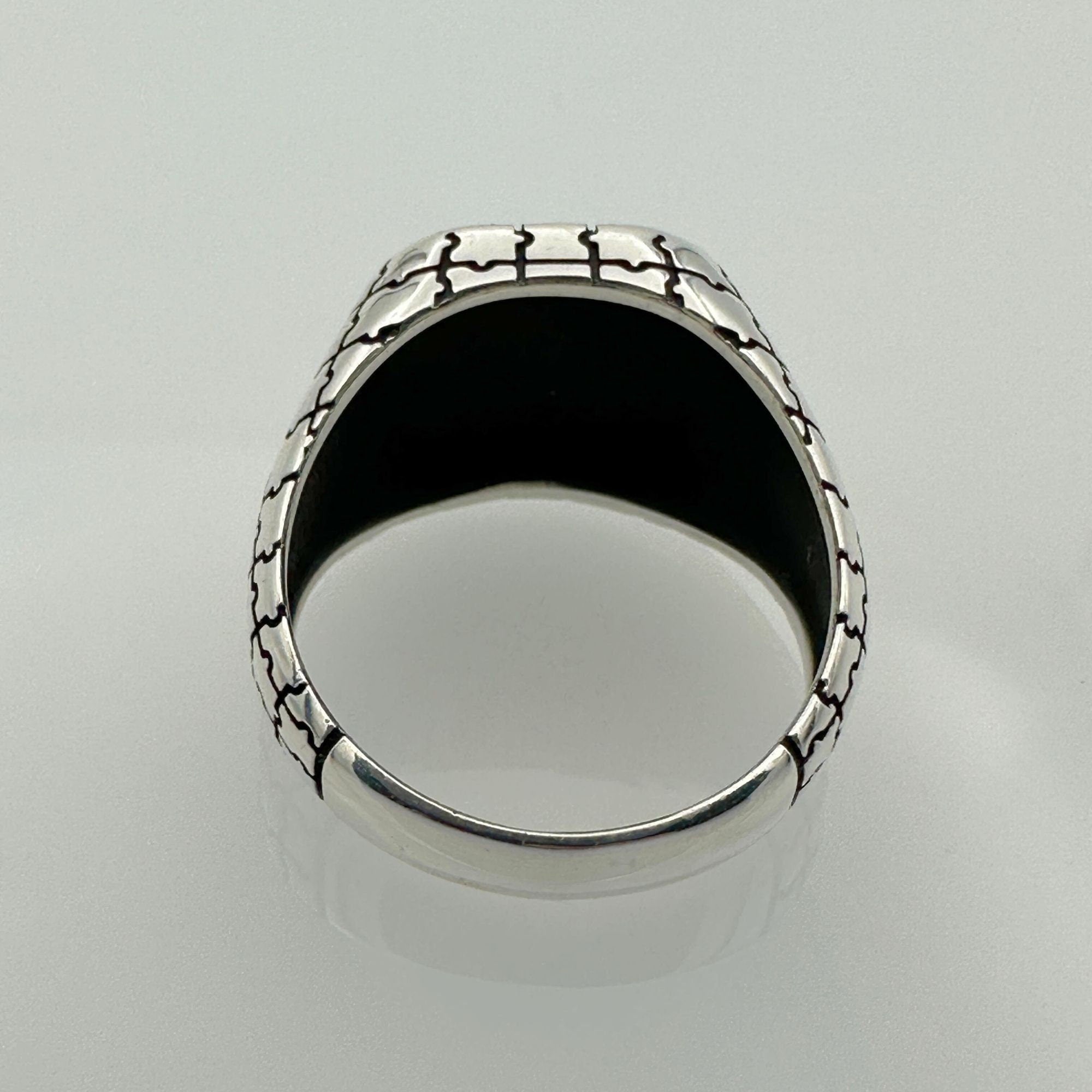 Men's 925 Sterling Silver Puzzle Ring | Unique Turkish Handmade Artisan Craft