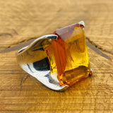 خاتم تكديس من السترين للنساء