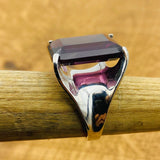 Genuine Amethyst 925 Sterling Silver Ring for Women | Purple Birthstone & Stackable Gemstone Jewelry Gift