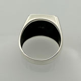 Authentic Hand-Engraved Native American Chief 925 Sterling Silver Ring for Men - Heritage Gift Jewelry