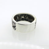 Handmade 925 Sterling Silver Eagle Sun Totem Ring for Men - Unique Thai Jewelry Gift