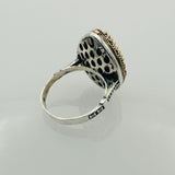 خاتم قلب أميثيست تركي يدوي الصنع مبهر من فضة استرليني 925 للنساء