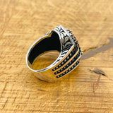 Ottoman Style Multi-Color Zultanite Stone Men's Ring