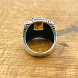 Handcrafted Ottoman 925 Sterling Silver Men's Ring | Multi-Color Changing Zultanite Stone