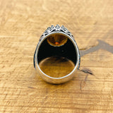 Handcrafted Ottoman Men's Ring with Color-Changing Zultanite Stone | Authentic 925 Sterling Silver