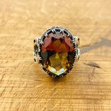 Exquisite Ottoman Zultanite Men's Ring | Color-Changing 925 Sterling Silver Gemstone Jewelry | Unique Gift for Him