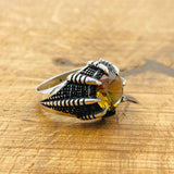 Ottoman Style Color-Changing Zultanite Men's Ring | Handmade 925 Sterling Silver Statement Jewelry