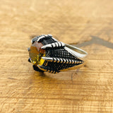 Ottoman Style Color-Changing Zultanite Men's Ring | Handmade 925 Sterling Silver Statement Jewelry