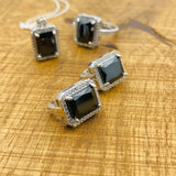 Striking Handmade 925 Sterling Silver Black Onyx Jewelry Set – Ring, Necklace & Earrings for Women | Gift Ready