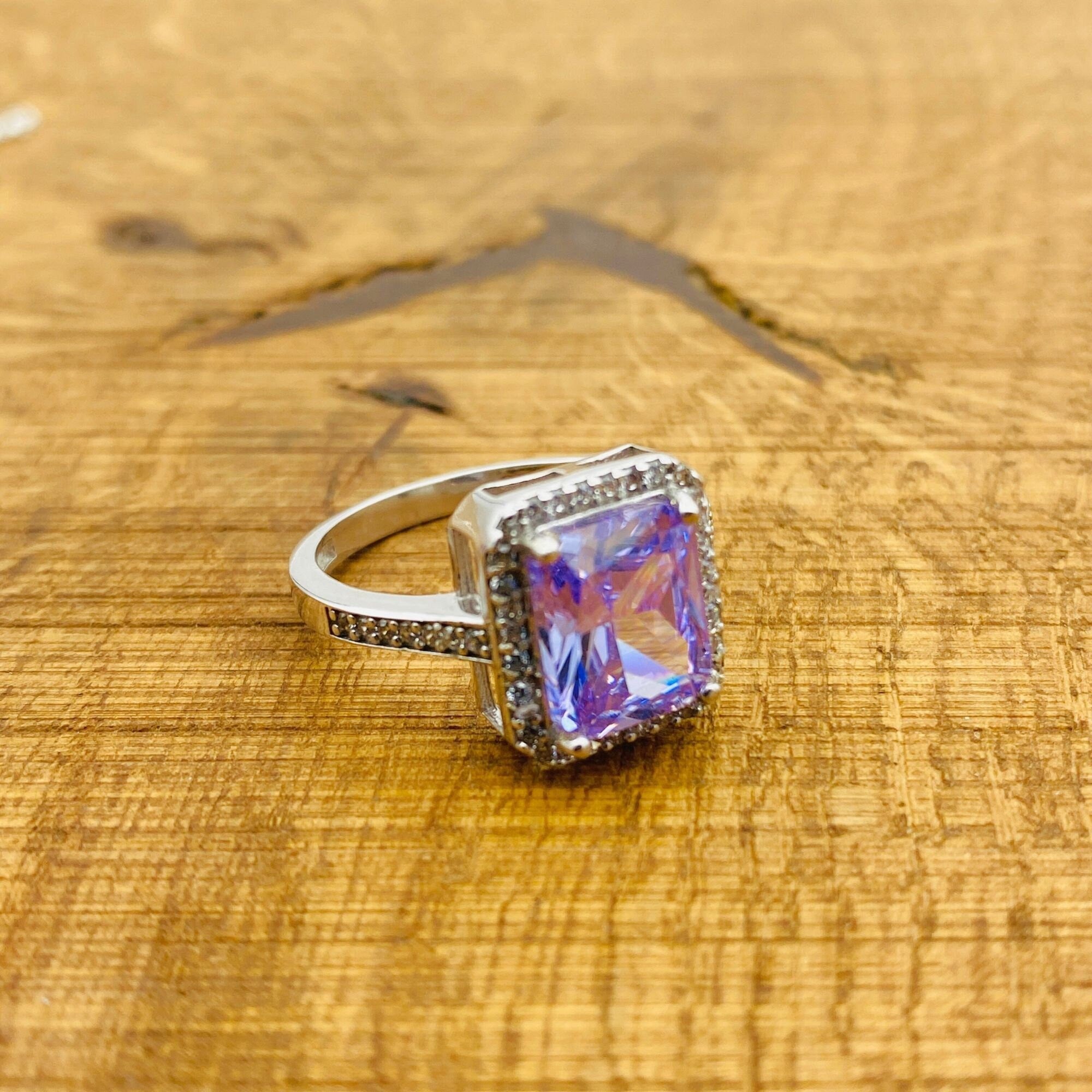 여성용 정교한 925 스털링 실버 자수정 보석 세트 - 수제 터키 목걸이, 반지 및 귀걸이