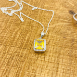 터키 수제 925 스털링 실버 시트린 주얼리 세트 여성용 | 목걸이, 귀걸이 및 반지 | 우아한 선물