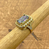 Elegant Multi-Color Mystic Topaz Gold-Plated 925 Sterling Silver Ring for Women