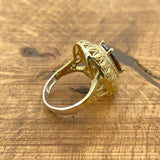 خاتم ياقوتة داكنة من الفضة الإسترلينية 925 مصنوع يدويًا | هدية مجوهرات نسائية مستوحاة من الطراز العتيق