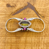 Handmade 925 Sterling Silver Reversible Ring with White Zircon & Zultanite Gemstones - Versatile Two-in-One Design for Her