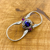 خاتم حجر كريم قابل للعكس من الفضة الإسترلينية 925 مصنوع يدويًا | مجوهرات تركية قابلة للتخصيص بطراز مزدوج