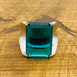 Women's Genuine Emerald Stacking Ring