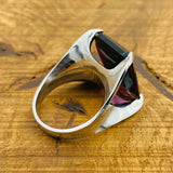 Genuine Amethyst 925 Sterling Silver Ring for Women | Purple Birthstone & Stackable Gemstone Jewelry Gift