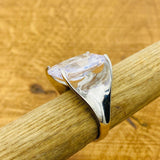 Elegant Handmade White Zircon Ring for Women - Genuine 925 Sterling Silver Stacking Jewelry Gift