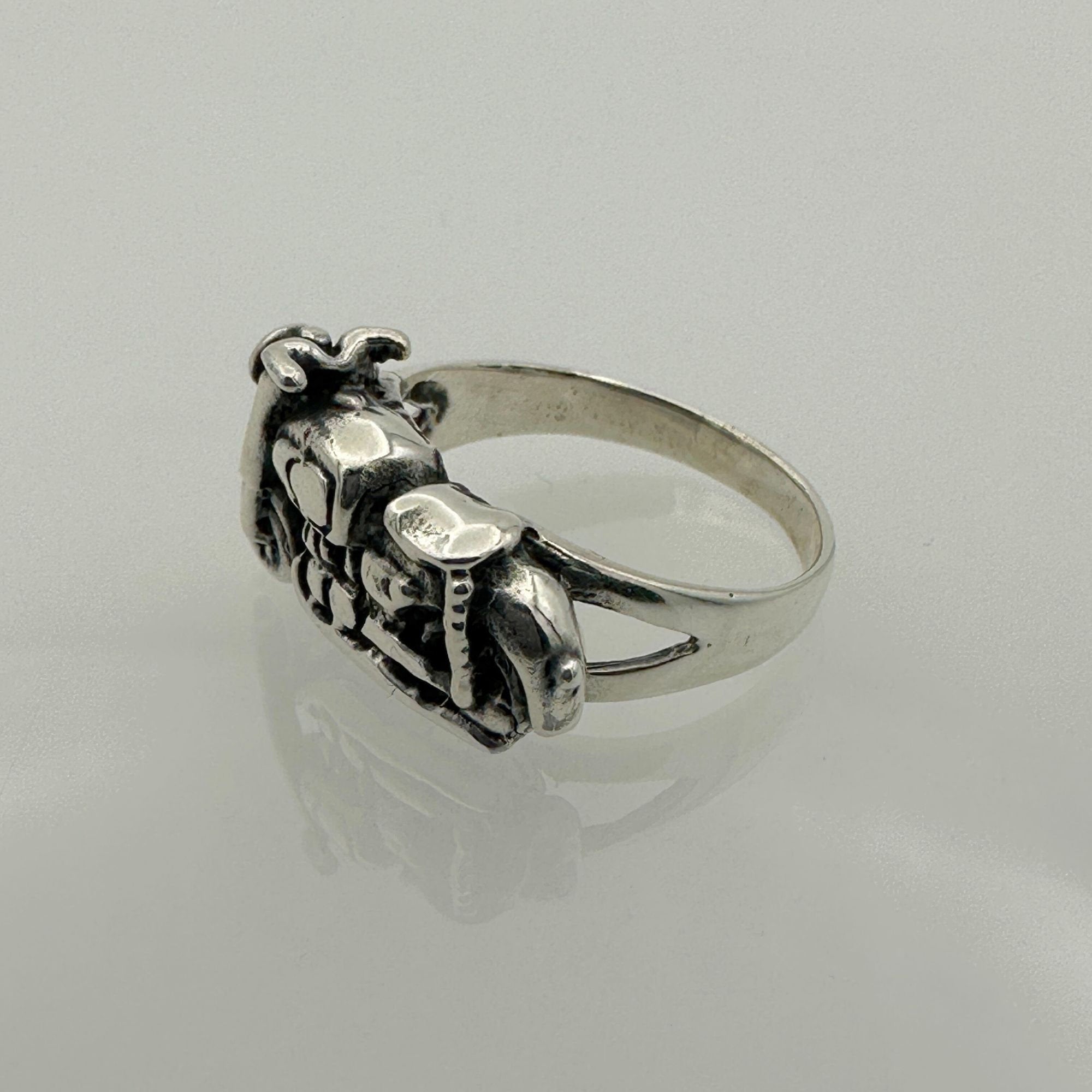 Men's 925 Sterling Silver Motorcycle Ring | Handmade Biker Jewelry Gift for Him