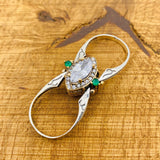 Handmade 925 Sterling Silver Reversible Zultanite & Zircon Ring - Dual Gemstone, Women's Gift