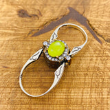 Handmade 925 Sterling Silver Reversible Ruby & Yellow Tourmaline Multi-Stone Ring for Women