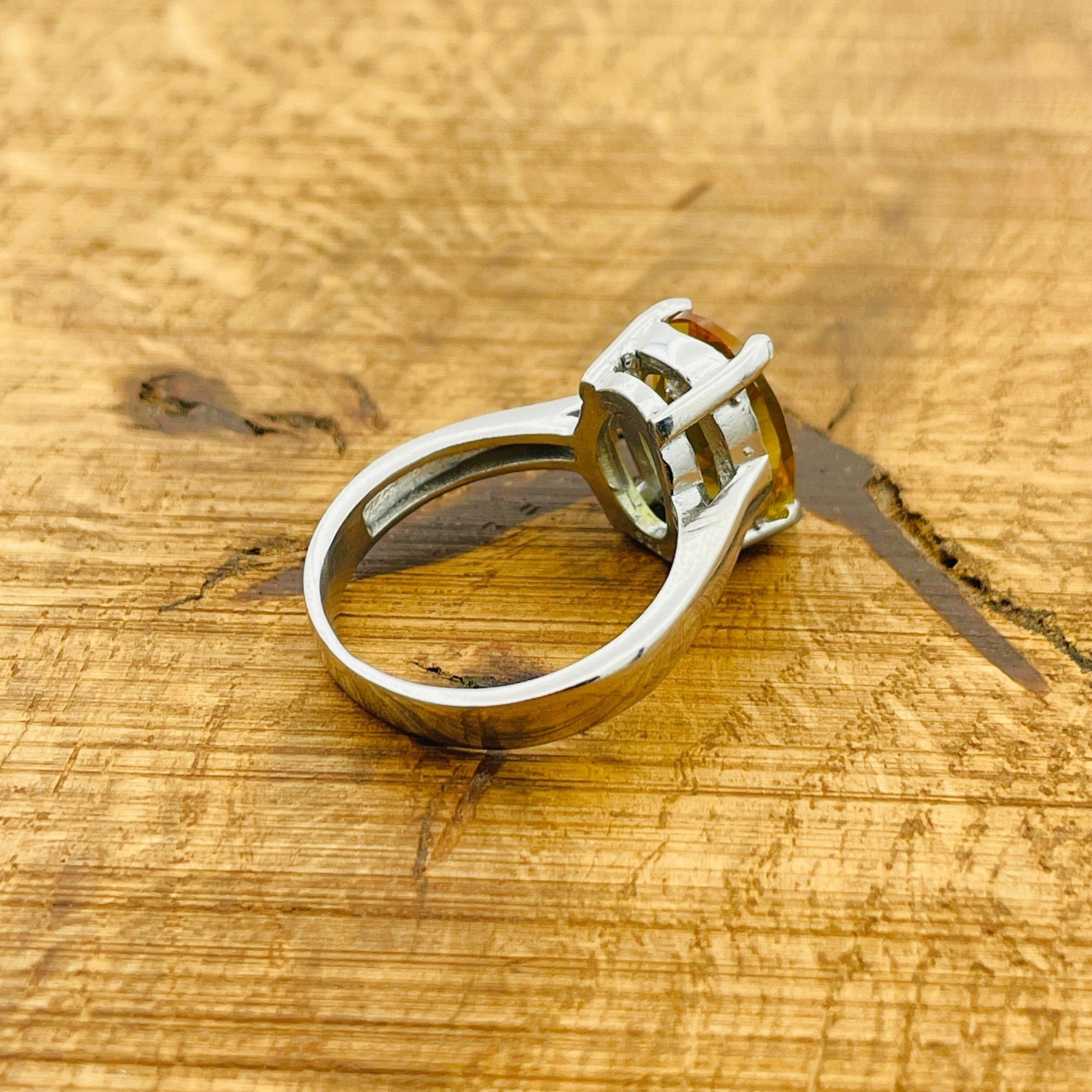 خاتم فضة إسترليني تركي أصلي مصنوع يدويًا من الزولتانيت للنساء | مجوهرات حجر كريم بتصميم عتيق 925