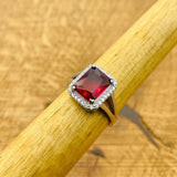 Handcrafted Turkish 925 Sterling Silver Ruby Ring for Women - Elegant & Unique Gift