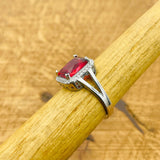 Handcrafted Turkish 925 Sterling Silver Ruby Ring for Women - Elegant & Unique Gift