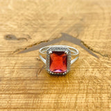 Handcrafted Turkish 925 Sterling Silver Ruby Ring for Women - Elegant & Unique Gift
