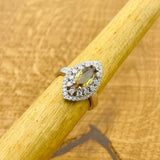 خاتم تركي يدوي الصنع من الزولتانيت بتصميم بسيط | فضة إسترلينية 925 أنيقة للنساء