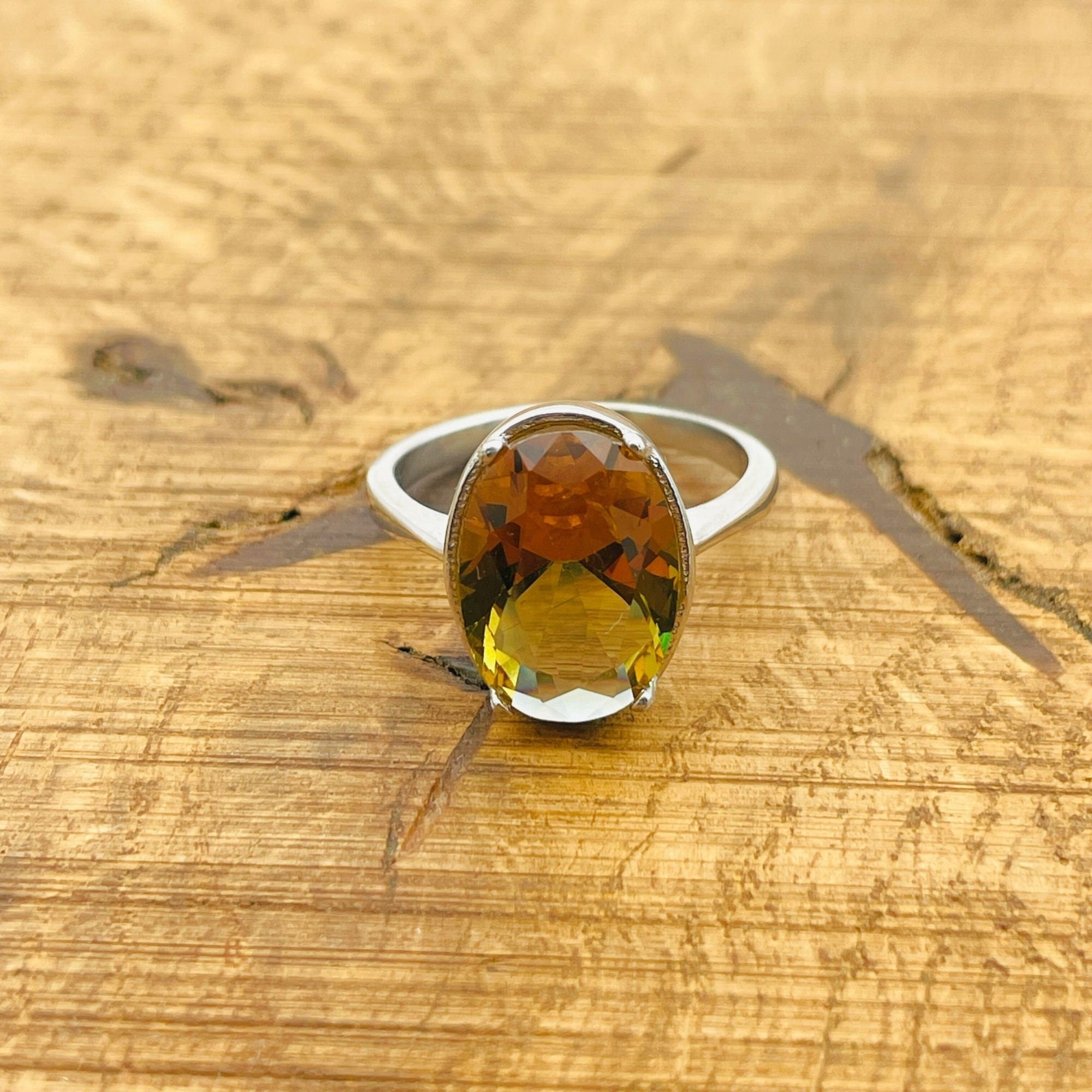 Natural Zultanite Sterling Silver Ring for Women | Handmade Turkish Gemstone Jewelry