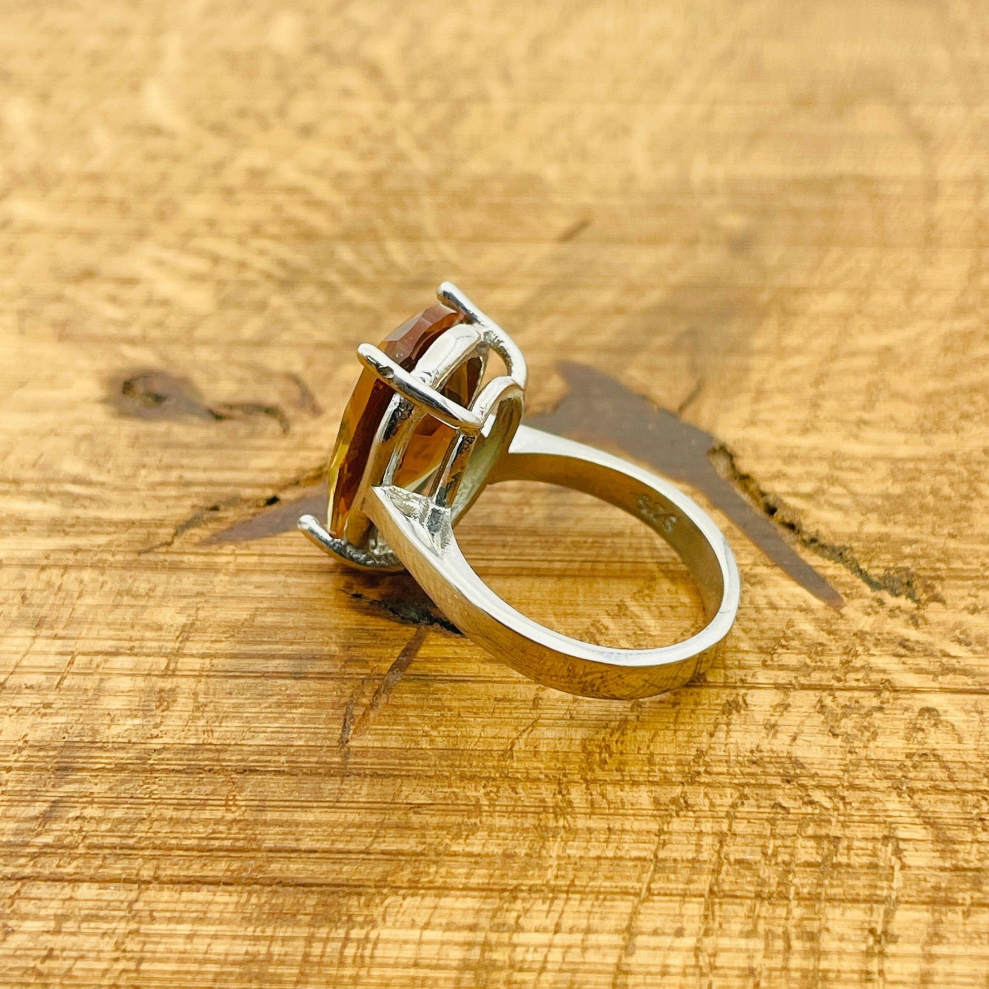 خاتم تركي مصنوع يدويًا من الفضة الإسترلينية بزولتانيت | مجوهرات حجر كريم طبيعي للنساء