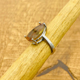 خاتم تركي مصنوع يدويًا من الفضة الإسترلينية بزولتانيت | مجوهرات حجر كريم طبيعي للنساء