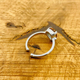 خاتم زنزانيت تركي أصلي مصنوع يدويًا من الفضة الإسترلينية قابل للتعديل للنساء