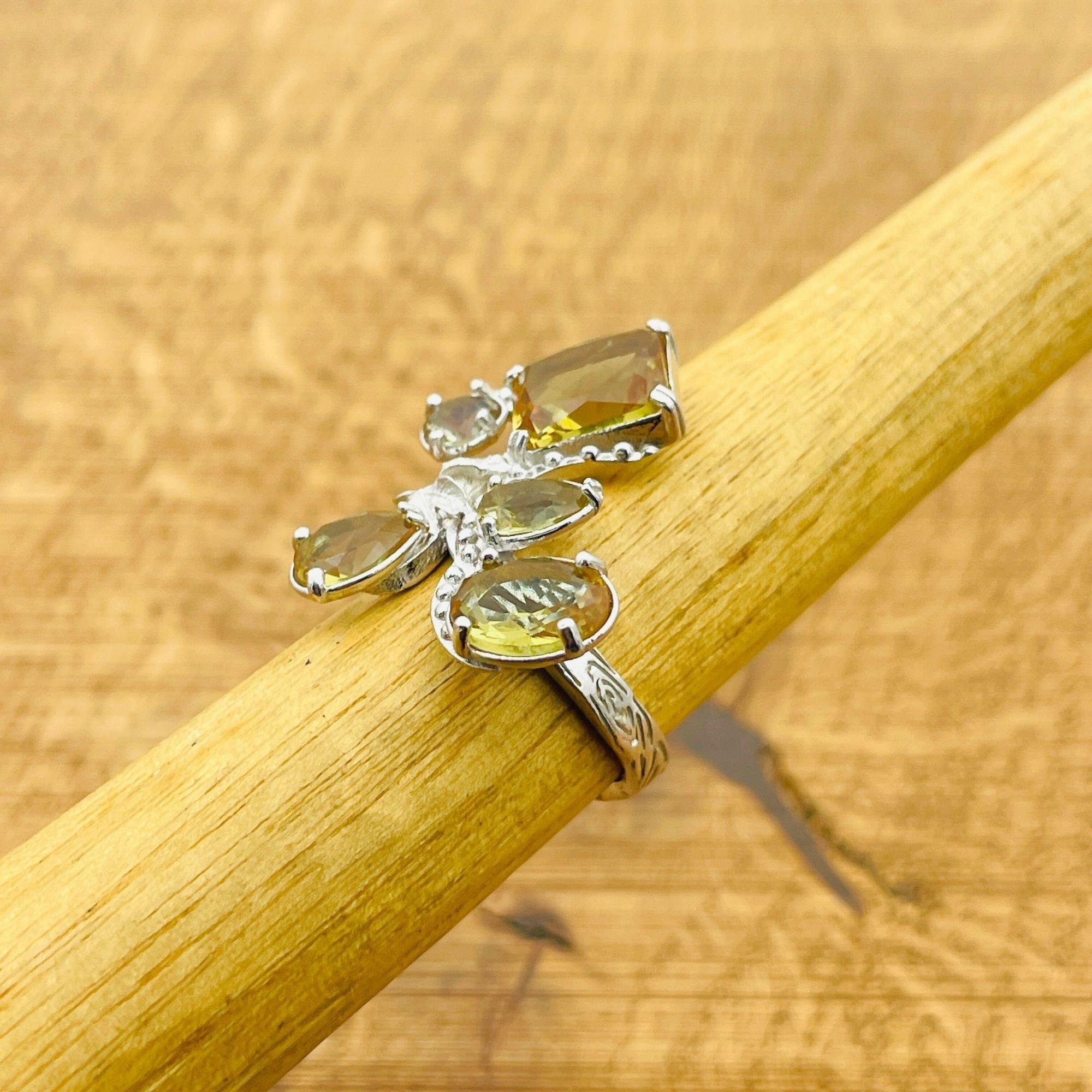 Turkish Handmade Multi-Stone Zultanite Ring | 925 Sterling Silver Artisan Jewelry Gift for Her