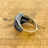 Men's Handcrafted Ottoman Style Mystic Topaz 925 Sterling Silver Ring - Unique Artisan Gift