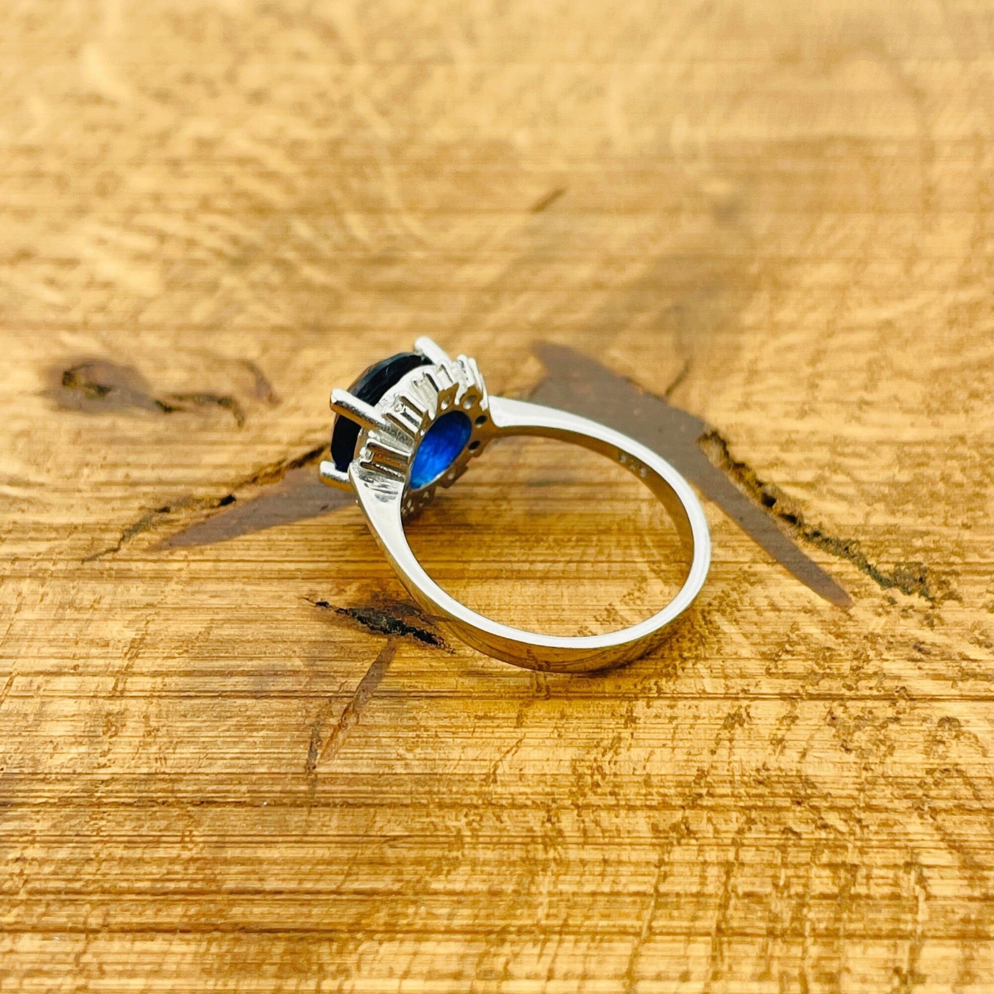 Turkish Handmade Vintage Green Sapphire 925 Sterling Silver Ring for Women | Thoughtful Gift for Her