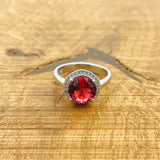 Turkish Handmade Ruby Ring for Women - 925 Sterling Silver Minimalist Gift