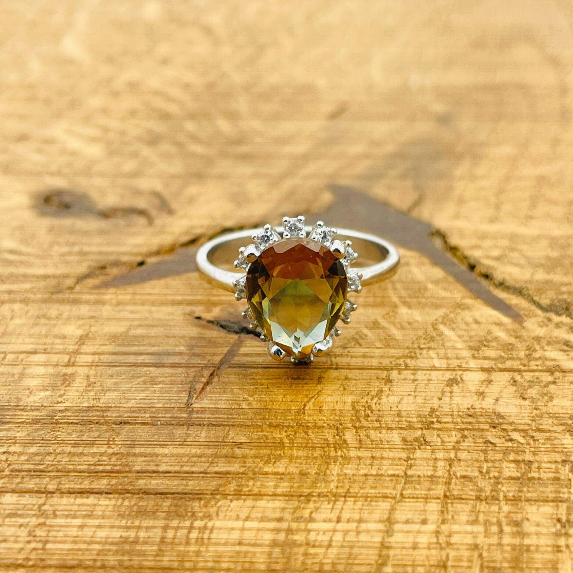 Natural Zultanite 925 Sterling Silver Ring for Women - Minimalist Turkish Handmade Gemstone Jewelry Gift