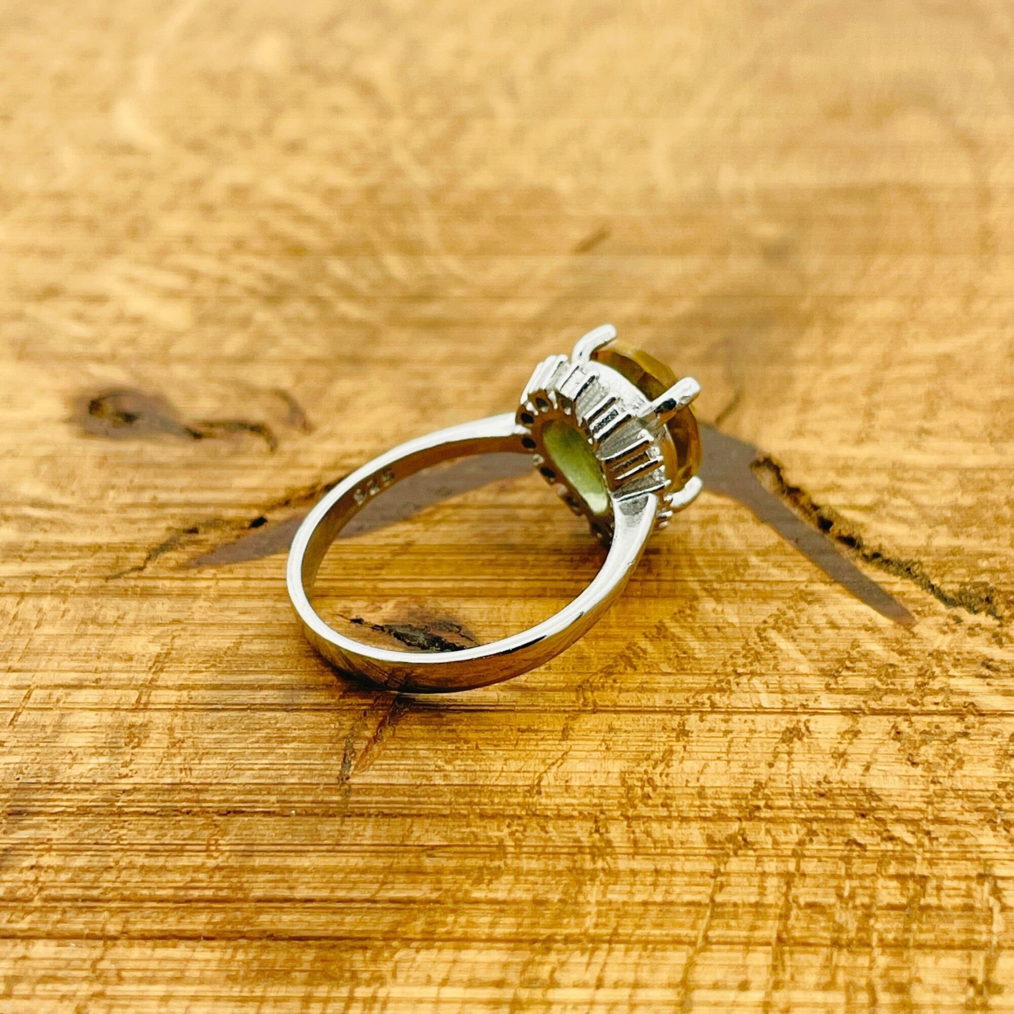 Natural Zultanite 925 Sterling Silver Ring for Women - Minimalist Turkish Handmade Gemstone Jewelry Gift